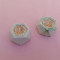 Pack of 2 Hexagon Marble Concrete Candles – Premium Home Decor Set
