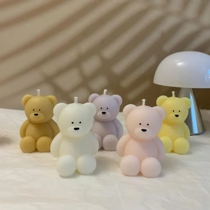 2(Pcs) Mini Teddy Bear Scented Candle – Beautiful teddy bear candle