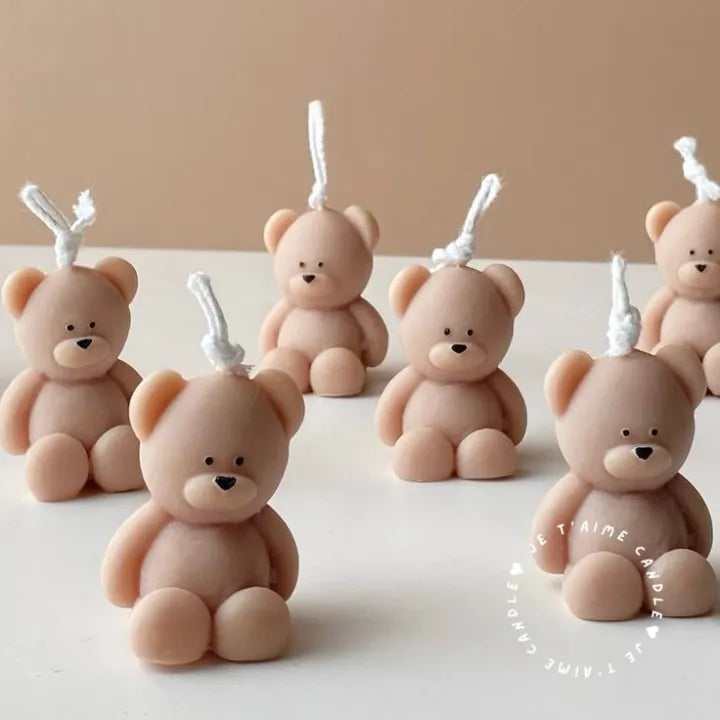 2(Pcs) Mini Teddy Bear Scented Candle – Beautiful teddy bear candle