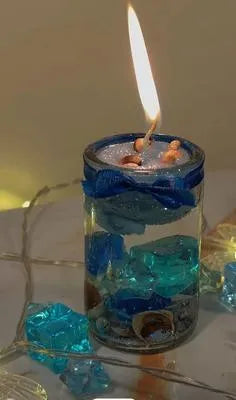 Multicolor Scented Candle Glass Decorative Gift