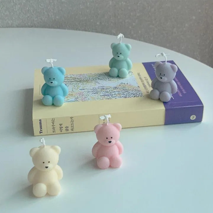 2(Pcs) Mini Teddy Bear Scented Candle – Beautiful teddy bear candle