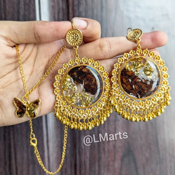 Real Rose Resin Jewelry – Trendy Handmade Necklace for Women