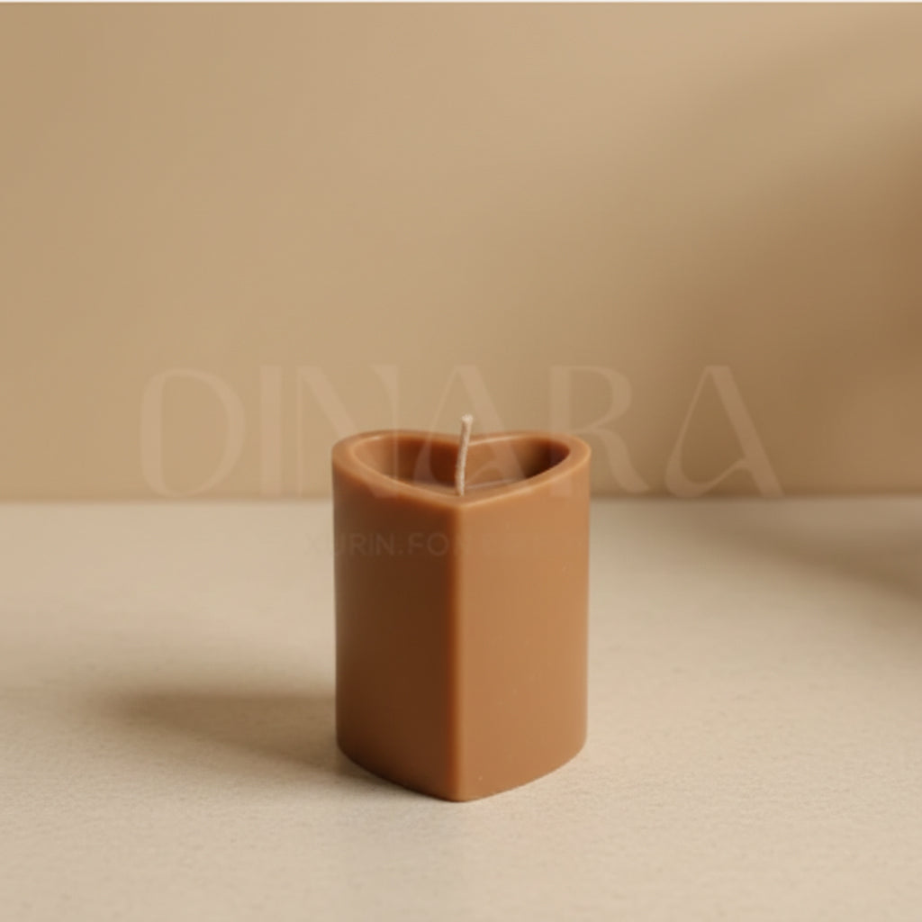 Heart Pillar Candle
