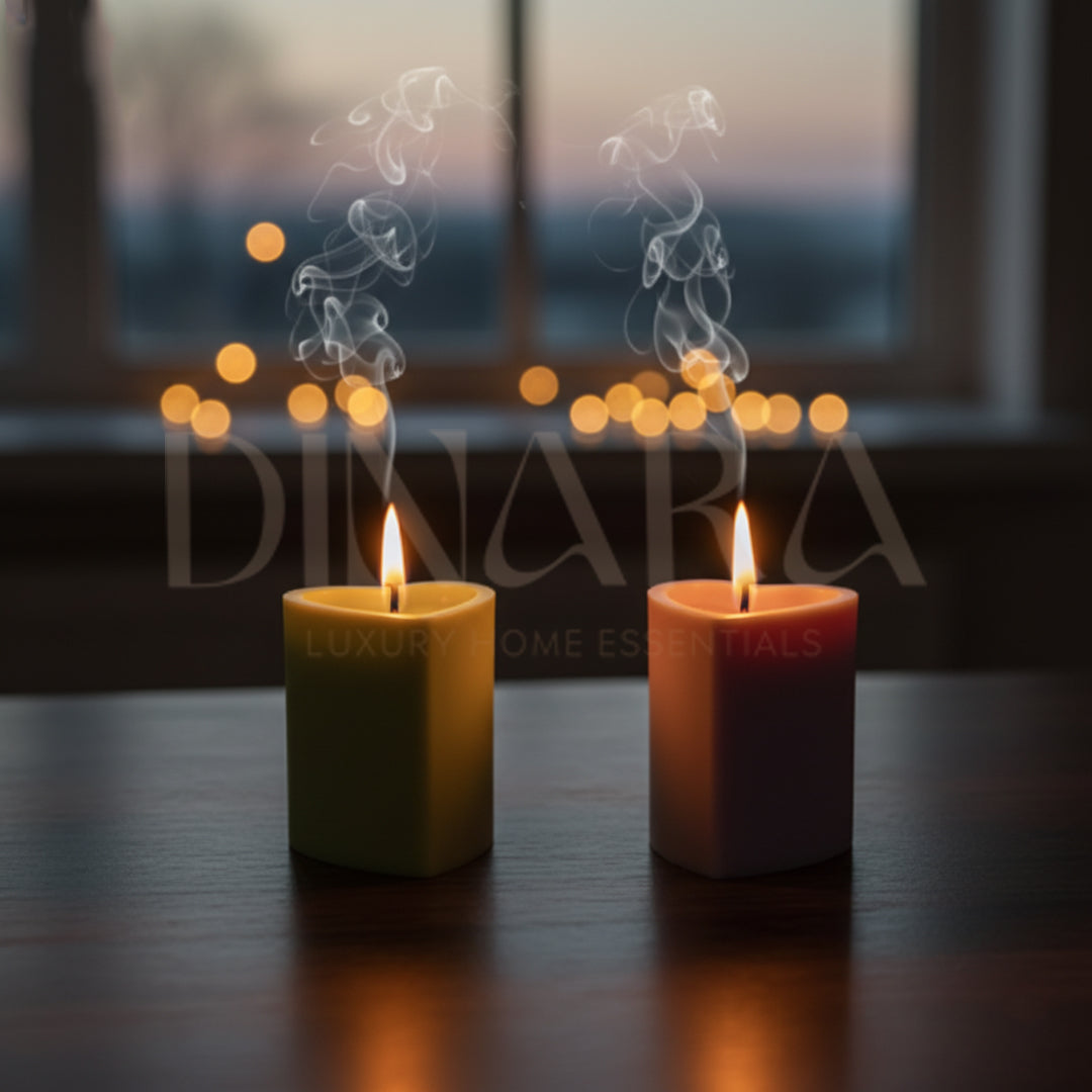 Heart Pillar Candle