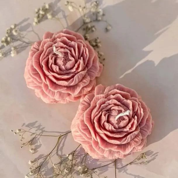 Handmade Peony Flower Scented Candle