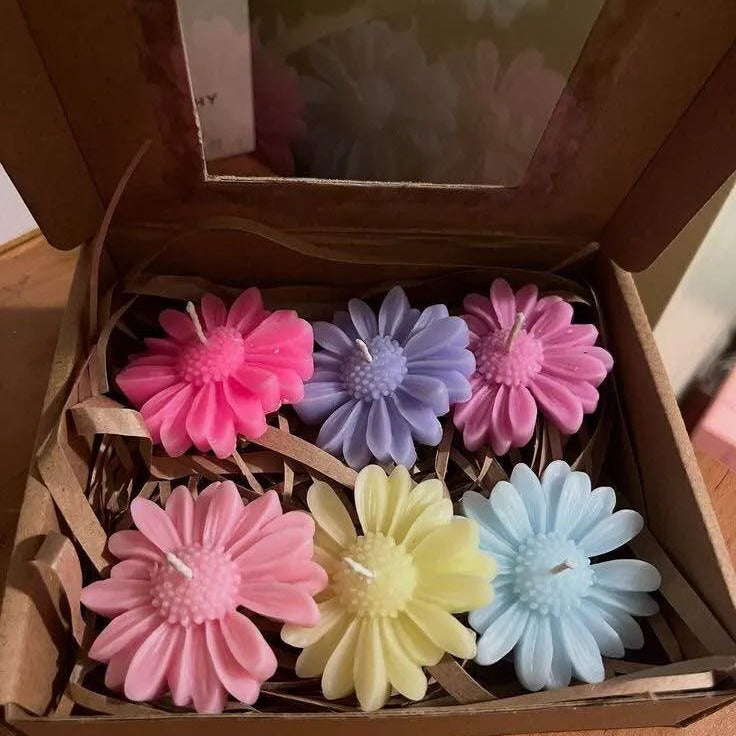 Aroma Daisy Flower Candle – Relaxing Scented Candle