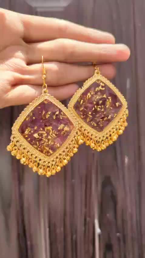 Real Roses Earrings/Jhumky