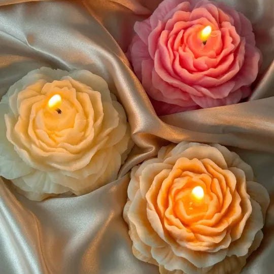 Handmade Peony Flower Scented Candle