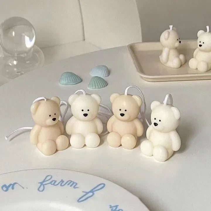 2(Pcs) Mini Teddy Bear Scented Candle – Beautiful teddy bear candle