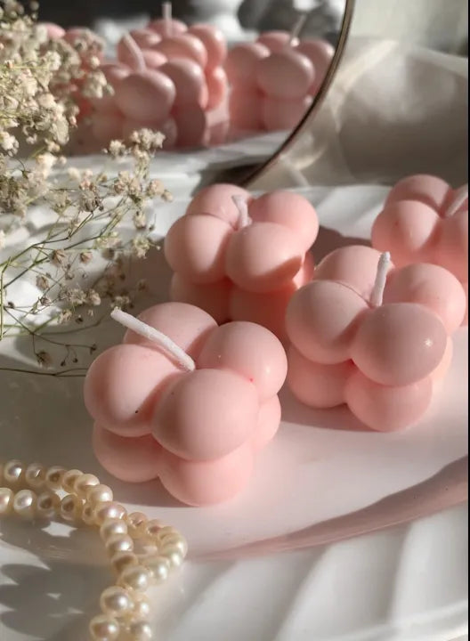 Mini Bubble Candle 1 Piece Scented Decorative Wax Cube for Home & Event Decor