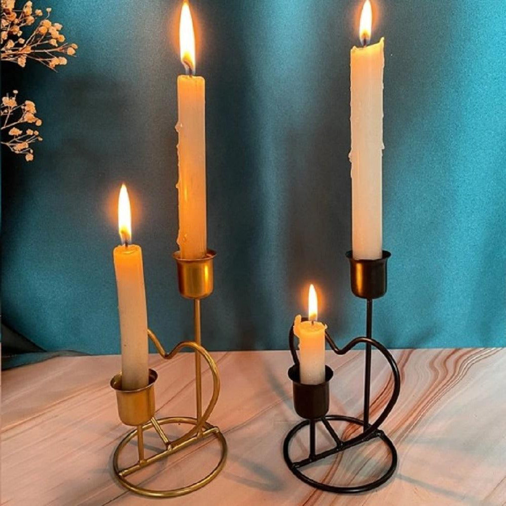 Premium Heart Candle Stand with Stylish Metal Cup