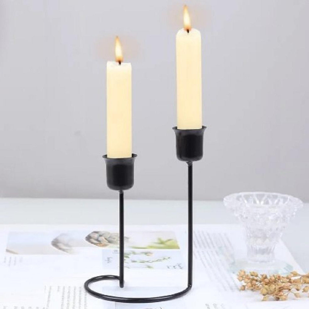 Stylish Golden Candle Stand for Cozy Home Aesthetic